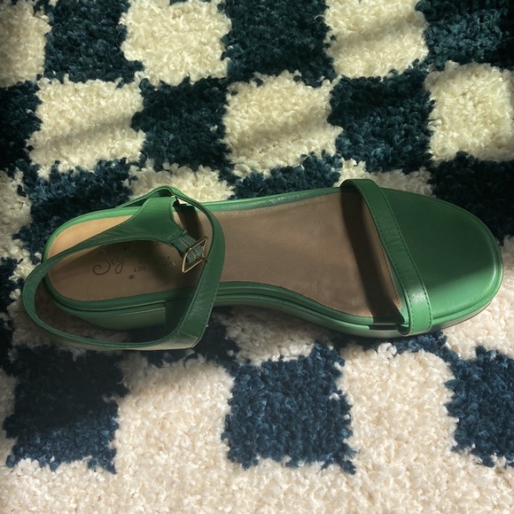 Seychelles green leather sandals - Picture 3 of 4